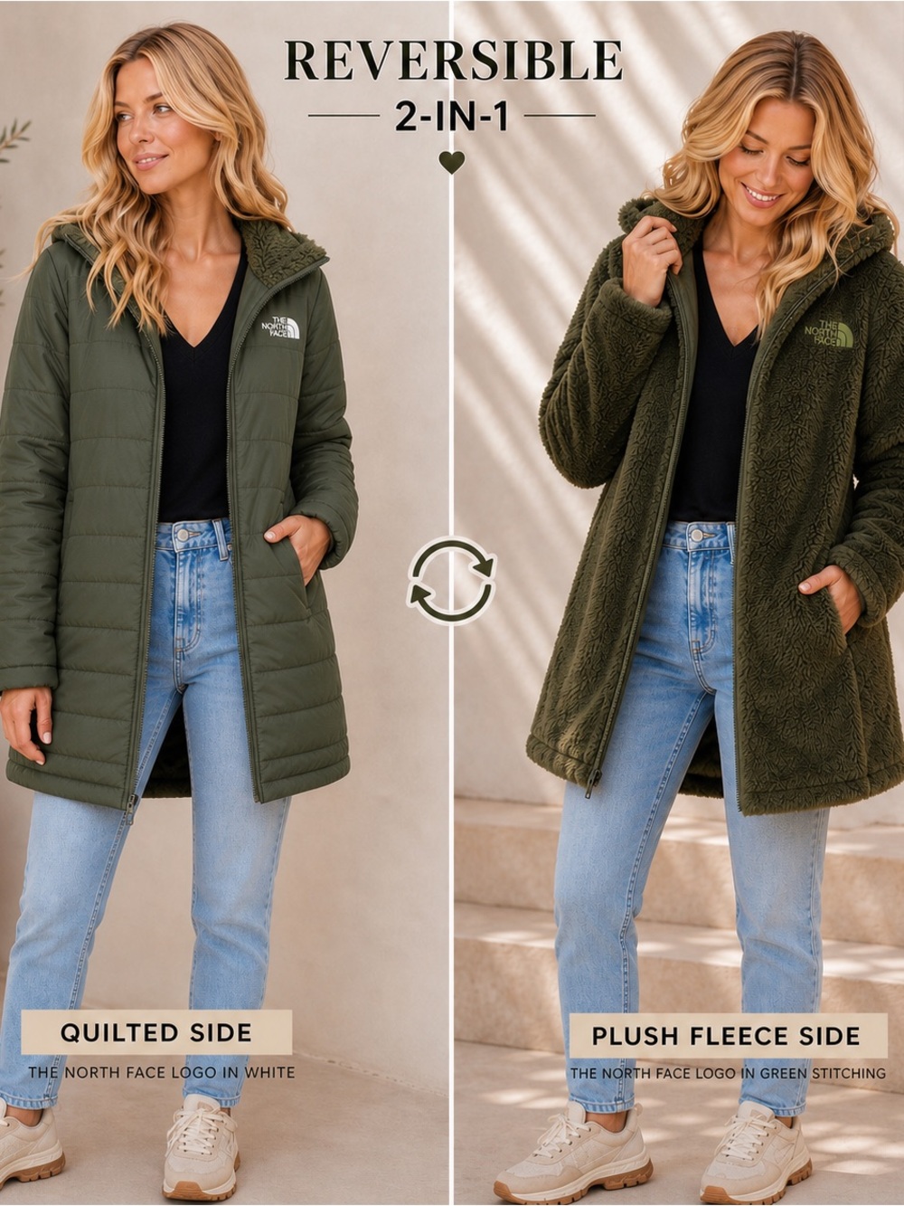 The North Face Insulated Reversible Parka XS